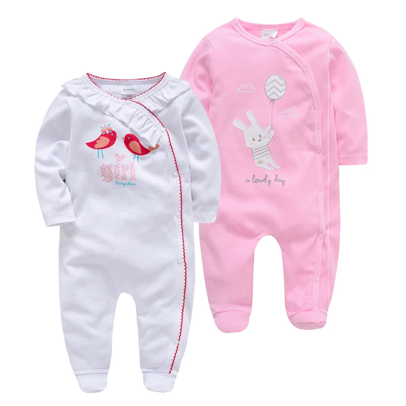 Kavkas/комплект из 2 предметов, детский комбинезон весенний Одежда для новорожденных мальчиков Одежда для маленьких мальчиков комплект одежды для маленьких девочек Roupas Bebe, Комбинезоны для младенцев