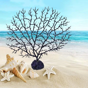 

Red/Black Tree Shape Resin Coral Stimulation Decor, Decor Plastic Coral Sea Iron Tree, Fish Tank Landscaping Plants Ornament