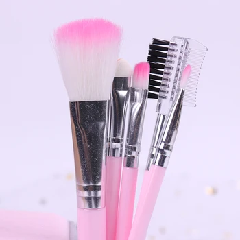 

5PCS/Set Fashion Girl Makeup Brushes Eyelash Lip Foundation Powder Eye Shadow Brow Eyeliner Make Up Brush Beauty Tool