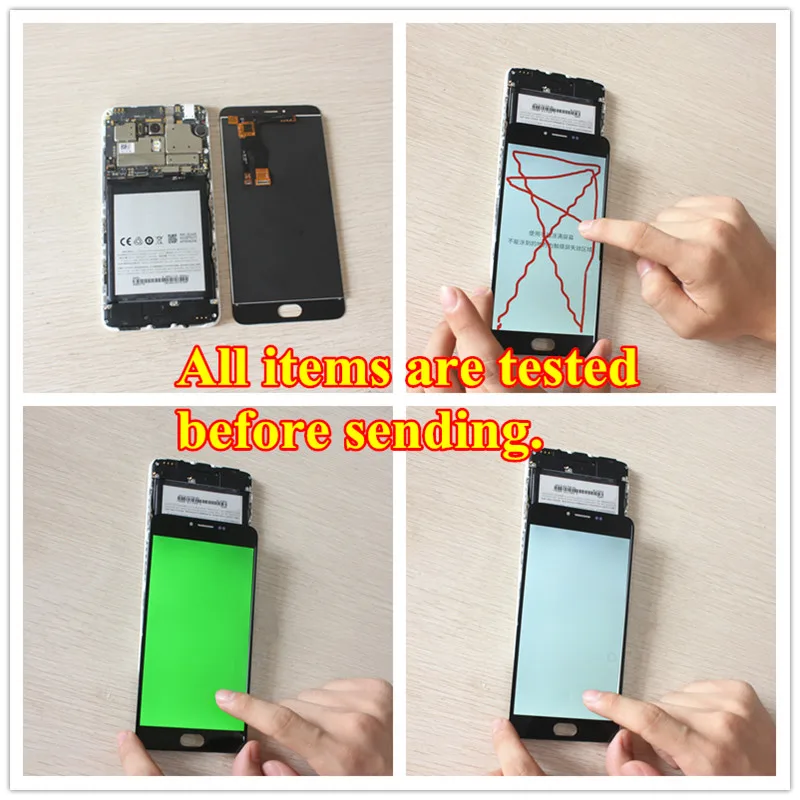 

Best quality Replacement LCD Display +Digitizer Touch Screen Assembly For Meizu M3 Note Cellphone 5.5" White Black +frame
