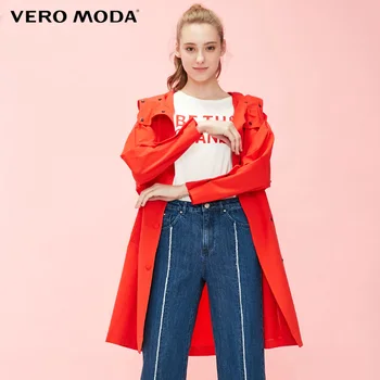 

Vero Moda Women's Spring Loose Fit Mid-length Hooded Trench Coat|319121506