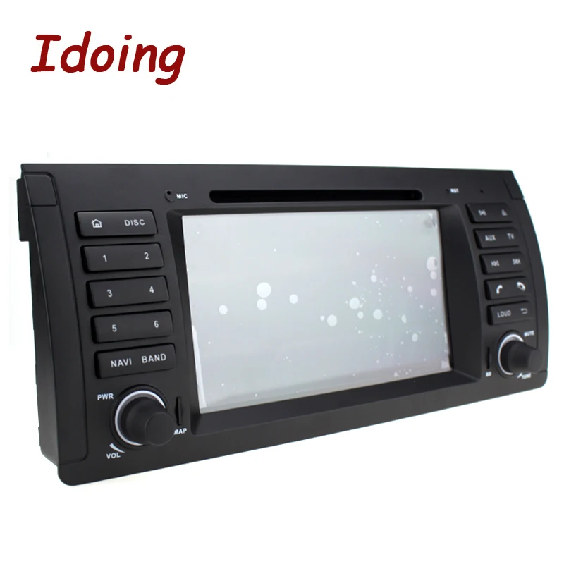 Sale Idoing 7" Android 9.0 Car Auto Radio Multimedia DVD Player 1 Din Stereo System For BMW E39 X5 E53 Octa Core 4G+64G DSP NO 2 din 2