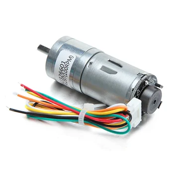 

6V 100/210/300RPM Encoder Motor DC Gear Motor with Worm Gear Torque Locking