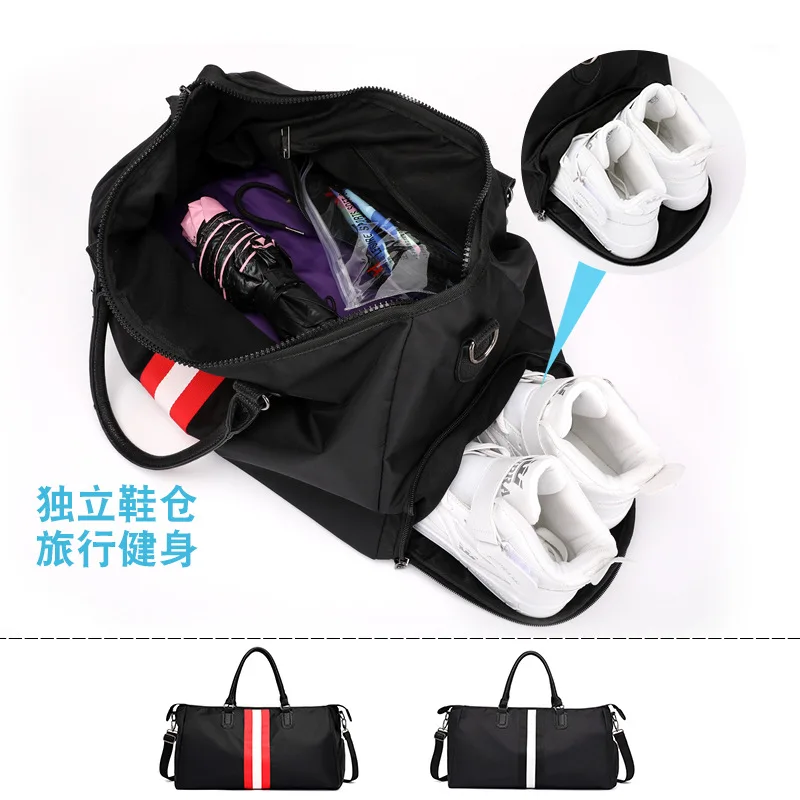 

Travel Bag New Style Korean-style Lightweight Waterproof Oxford Cloth Shoulder Bag/ Hand Bag Shoulder Large Bag Women's Gym Bag