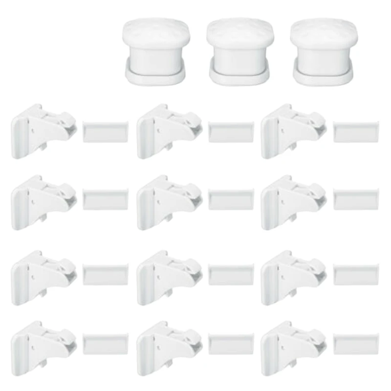 

ABKT-30 Pcs Magnetic Cabinet Drawer Cupboard Lock Kids Baby Safe Child Proof Kit