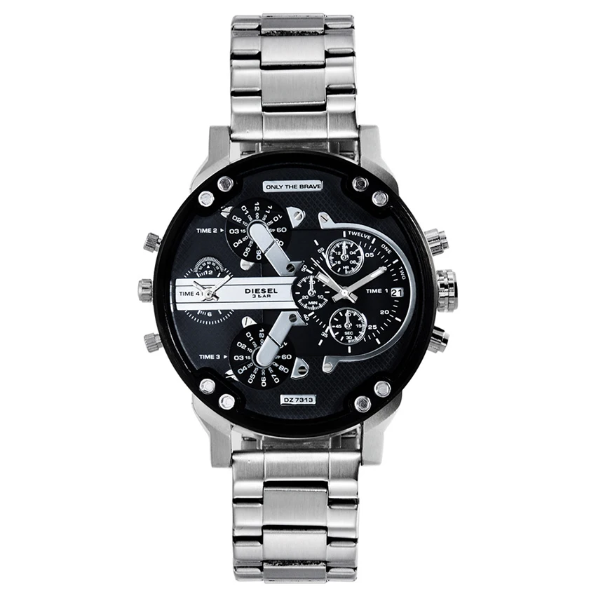 Дропшиппинг мужские часы роскошные часы для мужчин большой циферблат Кварцевые часы Бизнес наручные часы Водонепроницаемый Relogio Masculino мужские часы