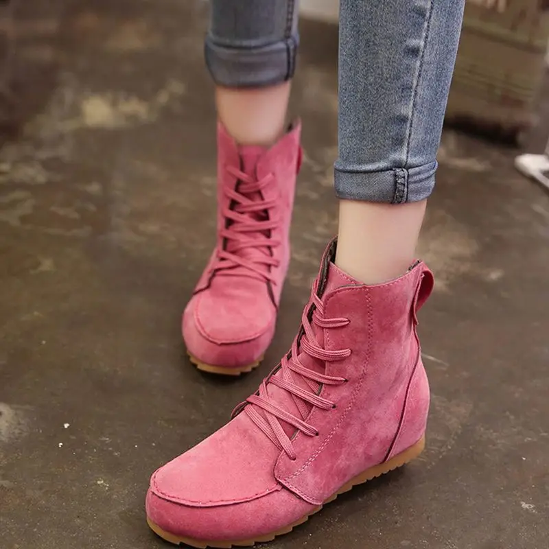 

Women Boots Winter Ladies Flat Shoes plus Size 40