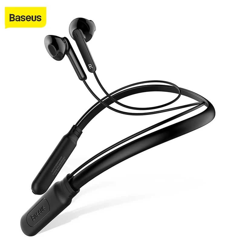 

Baseus Sports Bluetooth Earphone for phone Wireless Bluetooth Headset with Mic Noise Cancellation magnetic Wireless Earbuds