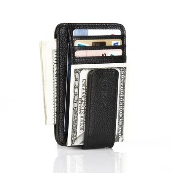 

New Fashion Women Men Wallet Money Clip Magnet Clip Ultrathin Pocket Clamp Credit Card Case Mini Creative Wallet