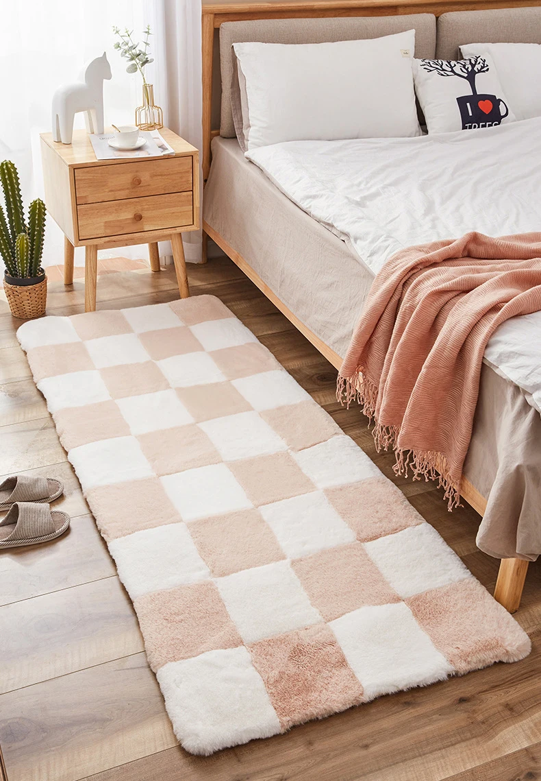 Waliicorners Crawling Mat Soft Fluffy Plush Rugs Artificial Sheepskin Foot Pads Faux Rabbit Fur Carpet Modern Home Decor 18 H6e9754aaff674911a65a5d1311b5565ft