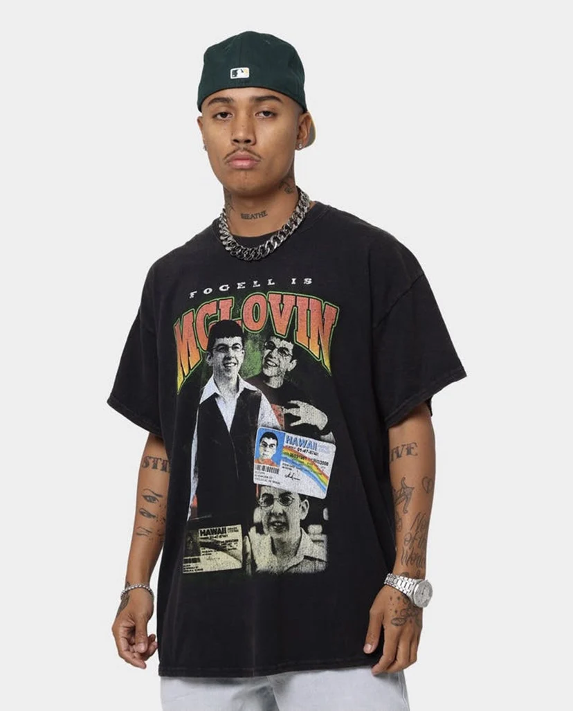 Mclovin-T-shirt manches courtes pour homme et femme, en coton, estival et humoristique, harajuku, cadeau d'anniversaire 1 Mclovin-T-shirt manches courtes pour homme et femme, en coton, estival et humoristique, harajuku, cadeau d'anniversaire 1