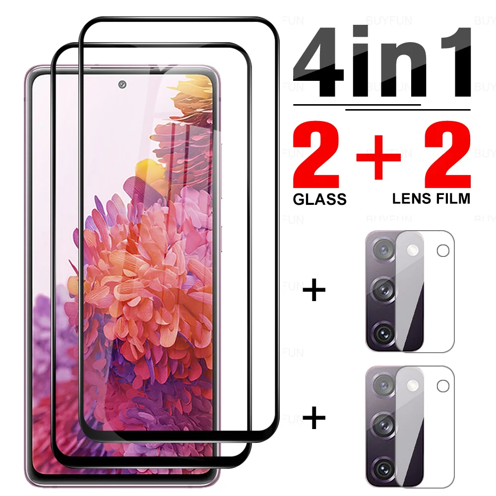 Verre trempé 9D pour Samsung Galaxy S20 S21 FE 5G Film de