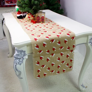 

270CM Christmas Table Runner Dinner Table Decoration Christmas Ornaments New Year'S Eve Decorations Happy New Year Xmas Gifts