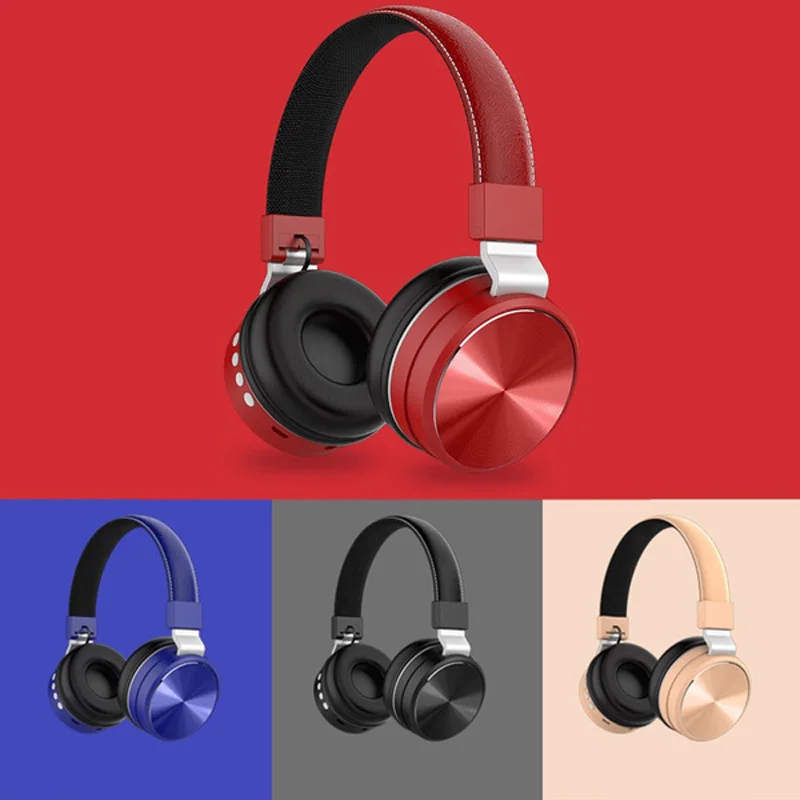 Foldable Wireless Bluetooth Headphones Head mounted Ergonomic Design Sport Gaming Music Headset Compatible With Phone Pc Tablets