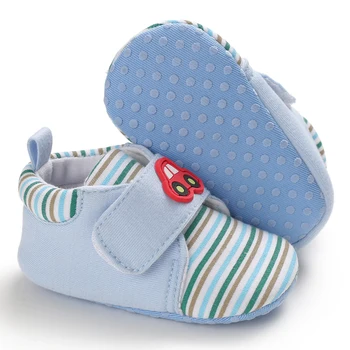 

Cartoon Car Striped Toddler First Walk Casual Shoes Soft Soled Baby Girls Shoes Newborn Baby Shoes Girls Boys Shoes h