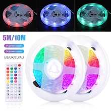 Luz de tira barra de luz bluetooth led luz de tira de fadas cor mudando tv backlight música sincronização função temporizador controle remoto