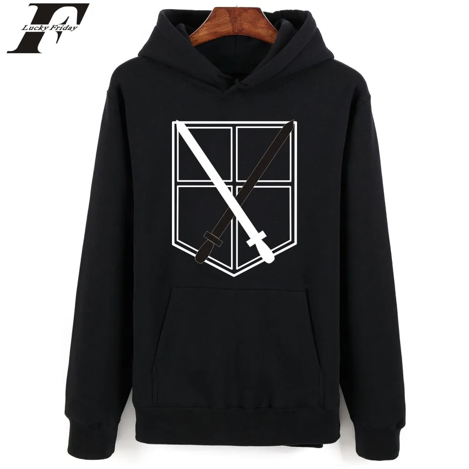  LUCKYFRIDAYF Japan Pop Anime Women Hoodies Sweatshirts Attack On Titans Hooded Sweatshirt Women All