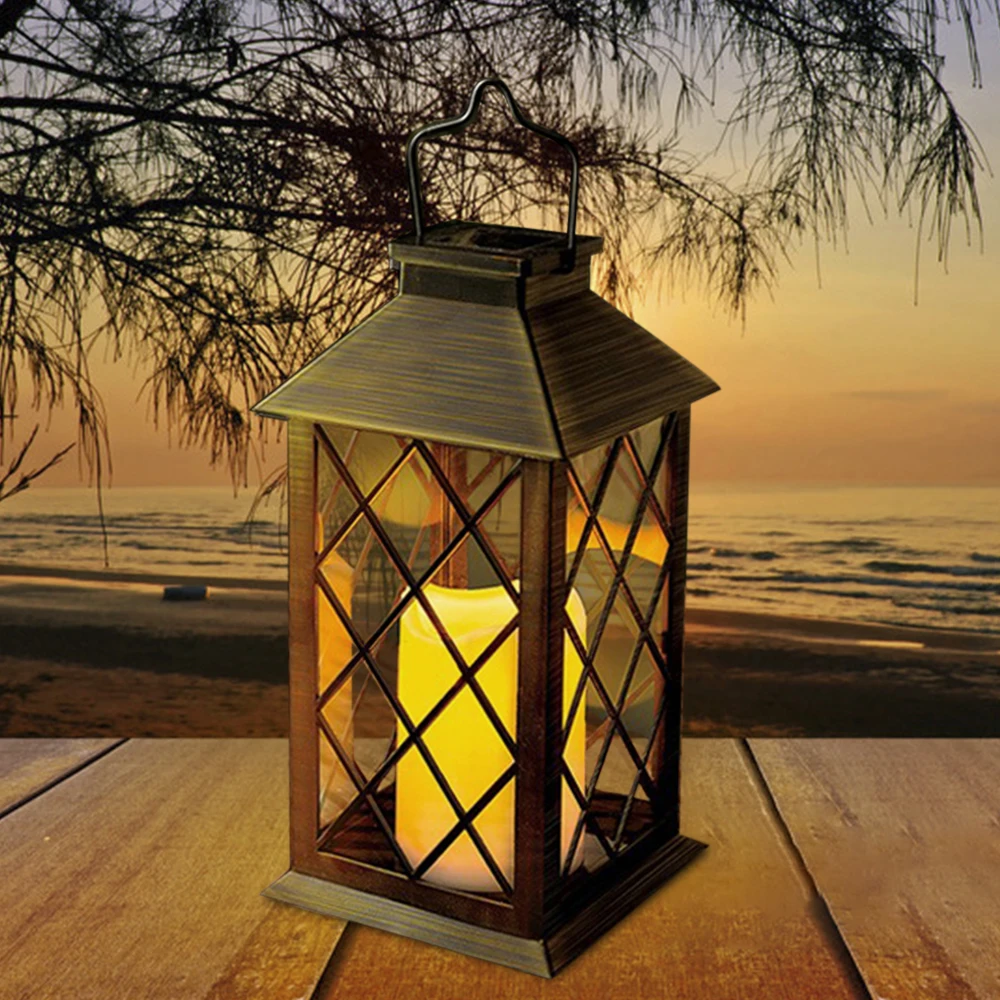 

Solar Powered LED Light Lamp Dancing Flickering Flame Lighting Effect Rechargeable Portable Wireless for Garden Patio Courtyard