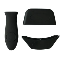 Силиконовый держатель с горячей ручкой(набор из 3) горячие рукавицы для чугунных сковородок и сковородок металлическая и алюминиевая посуда H