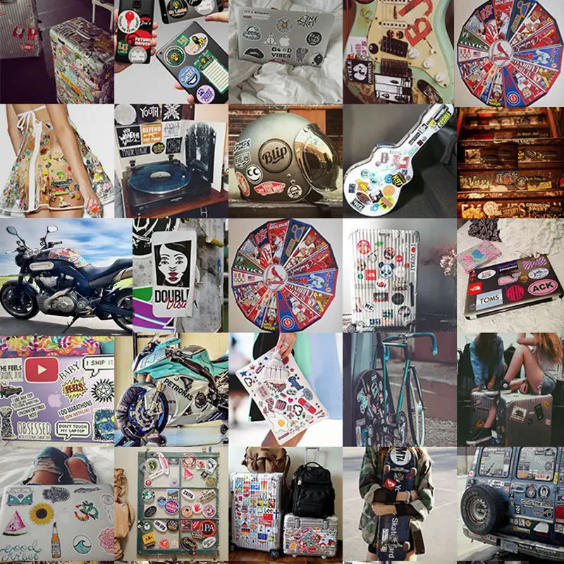 50 pi/èces skateboard dyudyrujdtry Naruto autocollants v/élo hi-fiole pour ordinateur portable bagages bouteille deau pour voiture cadeau enfant guitare Anime /étanche pour d/écalcomanie