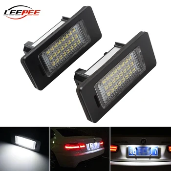 

LEEPEE Number Plate Light For BMW E90 E91 E92 E93 E60 E61 E39 E81 E82 X1 X5 X6 LED Car Light Accessories 24 LEDs 3W 6000K