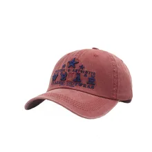 Новая повседневная Кепка с вышитыми буквами, бейсболка высокого качества, повседневная Кепка для мужчин и женщин, регулируемая вымытая хлопковая винтажная Кепка