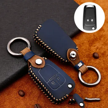 

Leather keychain Car Key Cover Case For Chevrolet Cruze Epica Lova For OPEL VAUXHALL Astra H Insignia J Vectra C Corsa