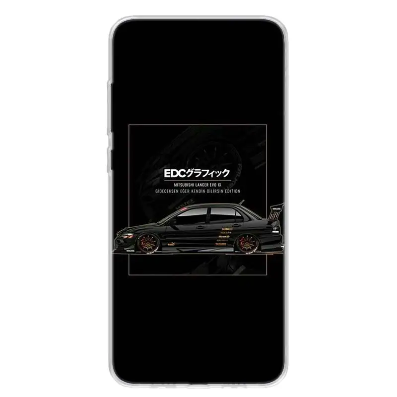 cases for xiaomi blue Cool Japan JDM Sports Car Comic Phone Case For Xiaomi MI 8 9 10 5X 6X A1 A2 A3 CC9E 9T NOTE10 Pro Lite Cover Coque soft Silicone phone cases for xiaomi