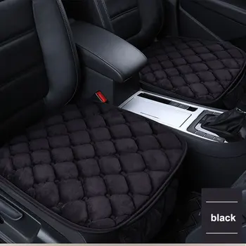 

2pcs Winter Universal 3D Front Car Seat Breathable Short Plush Protective Cover Non slip Pad Mat For Auto Chair Cushion