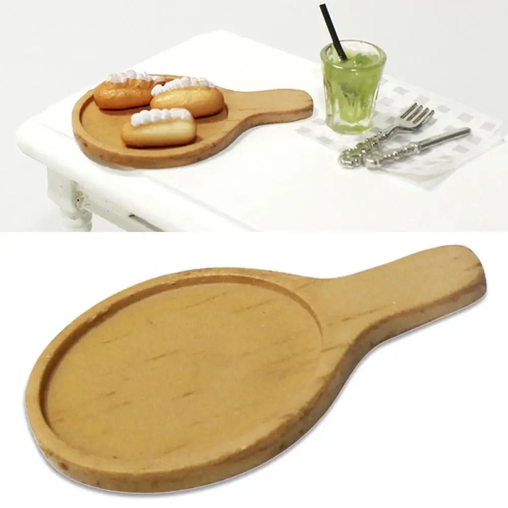 

1/12 Doll House Miniature Food Serving Plate Tray Model Kitchen Pretend Play Toy