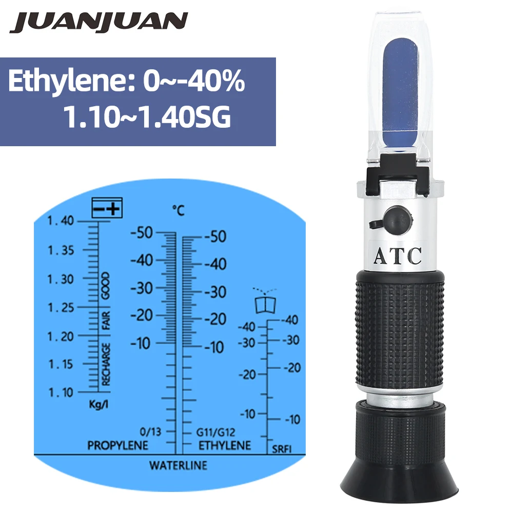 Handheld Refractometer Battery Acid Liquid Specific Gravity Antifreeze Coolant Fluid Ethylene Glycol 50c 0c With Atc 26 Off Ethylene Glycol Handheld Refractometerantifreeze Coolant Aliexpress