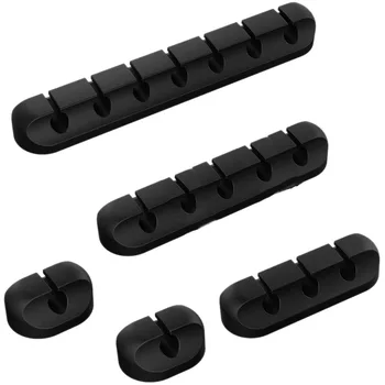 

Cable Management Cord Organizer, 5 Packs Self Adhesive Cord Holder for Organizing USB Cable/Power Cord/Wire/Cable Cord