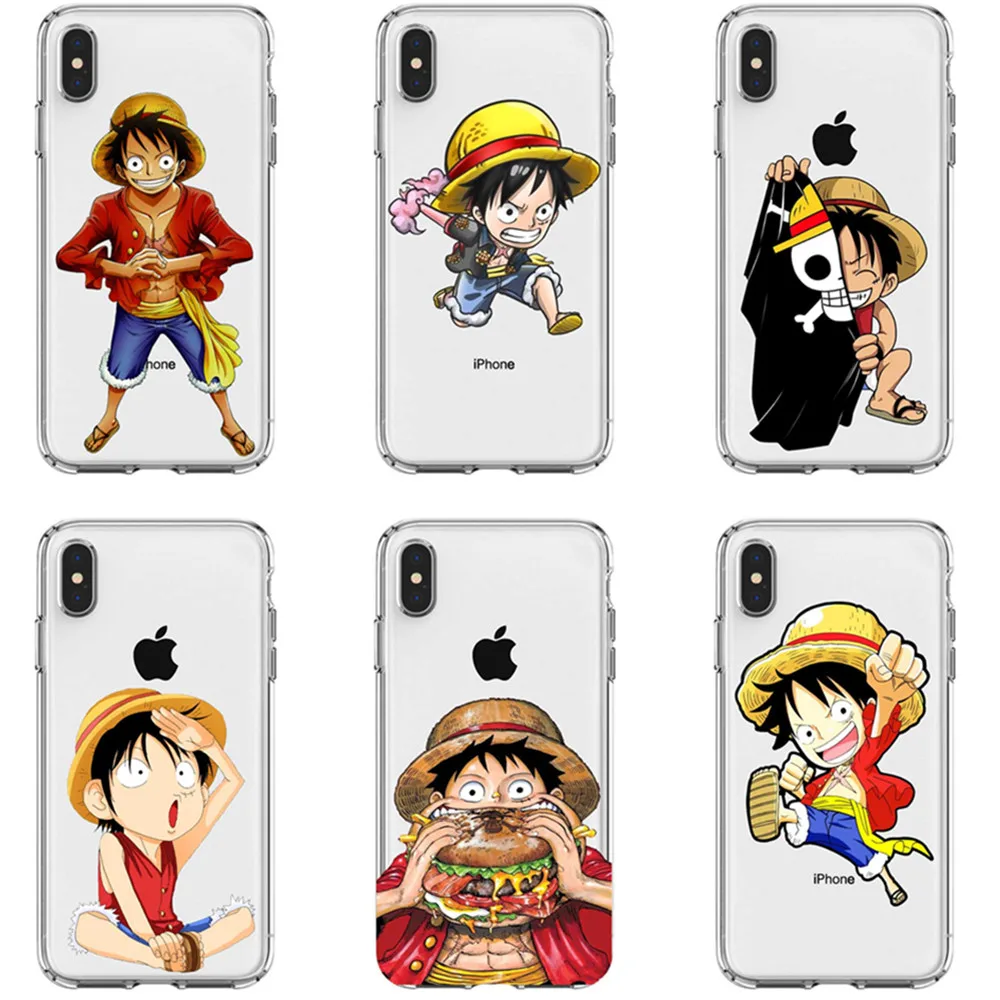 Soft silicone phone cover case for iPhone SE 11 Pro MAX 5 5S 6 6S 7 8 XR XS X10 8Plus Japanese anime Luffy Zoro Coque | Мобильные