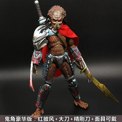 Aliens vs Predator AVP Ganso Lone wol Joint can move doll movie Person Model Decoration figure Toys gift computer table decorate - Цвет: H
