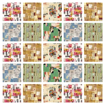 

180Pcs Retro Showcase Serious DIY Note Book Message Memo Material Paper for Holiday Birthday (Lost in Sri Lanka Background, 3 Pa