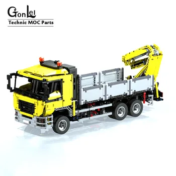 

NEW Technic MOC 4156 MAN Transport Truck Power Function RC Motor Vehicle Building Blocks Toys Educational Kids Gifts
