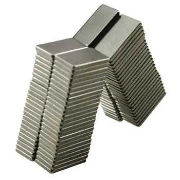 

Super Strong Rare Earth Square Permanet Neodymium Magnet Nickel Surface Plate 10pcs / 20pcs