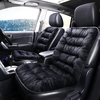 

3 Colors Winter Car Seat Cover Universal Warm Cushion Soft Material for Auto Seat Protector Mat Front Seat Pad Accessories