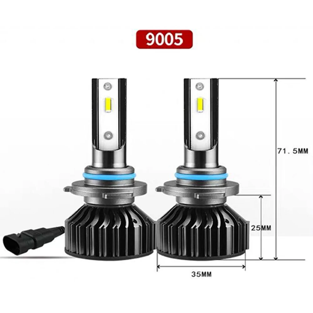 YOTONLIGHT 9005 HB3 Led H7 лампы H4 фары светодиодные hb4 9006 100w 12000lm H11 H8 H9 90121 H1 светодиодные лампы Автомобильные противотуманные фары CSP 6000 К 12 В