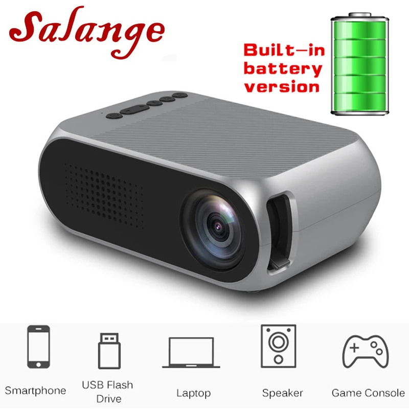 YG320 встроенный мини проектор YG300 Upgrade Portatil Led Proyector Аудио HDMI USB Домашний кинотеатр