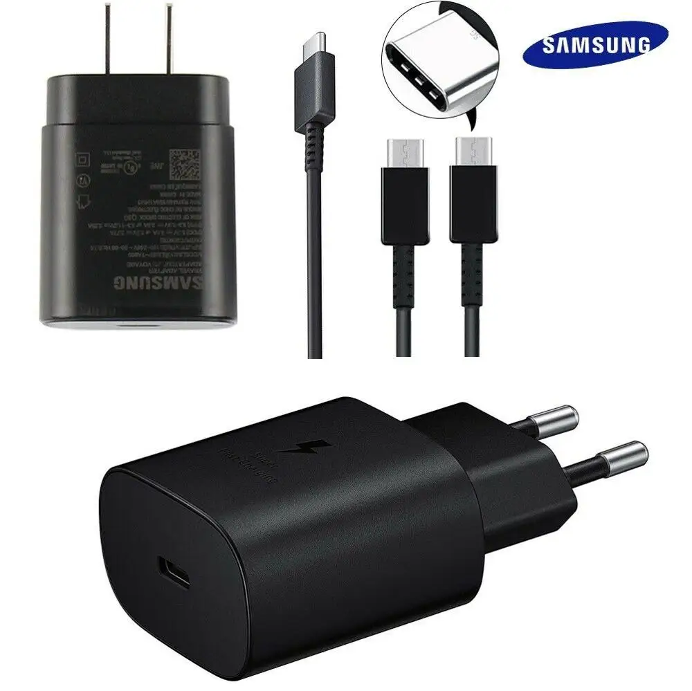 Оригинальное быстрое зарядное устройство samsung galaxy a51 25 Вт USB PD Адаптивное для A71 A70
