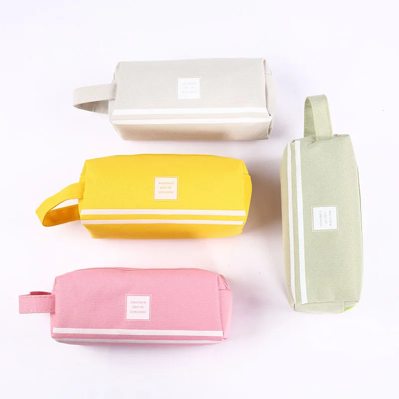 

Creative Double Zipper Large Pencil Case Kawaii School Pencilcase Big Pen Box For Girls Gifts Cute Stationery Supplies Bag