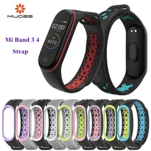 Ремешок mi Band 3 4, спортивные силиконовые часы, браслет на запястье, аксессуары, браслет mi band 3, умный Браслет для Xiaomi mi, ремешок 3 4