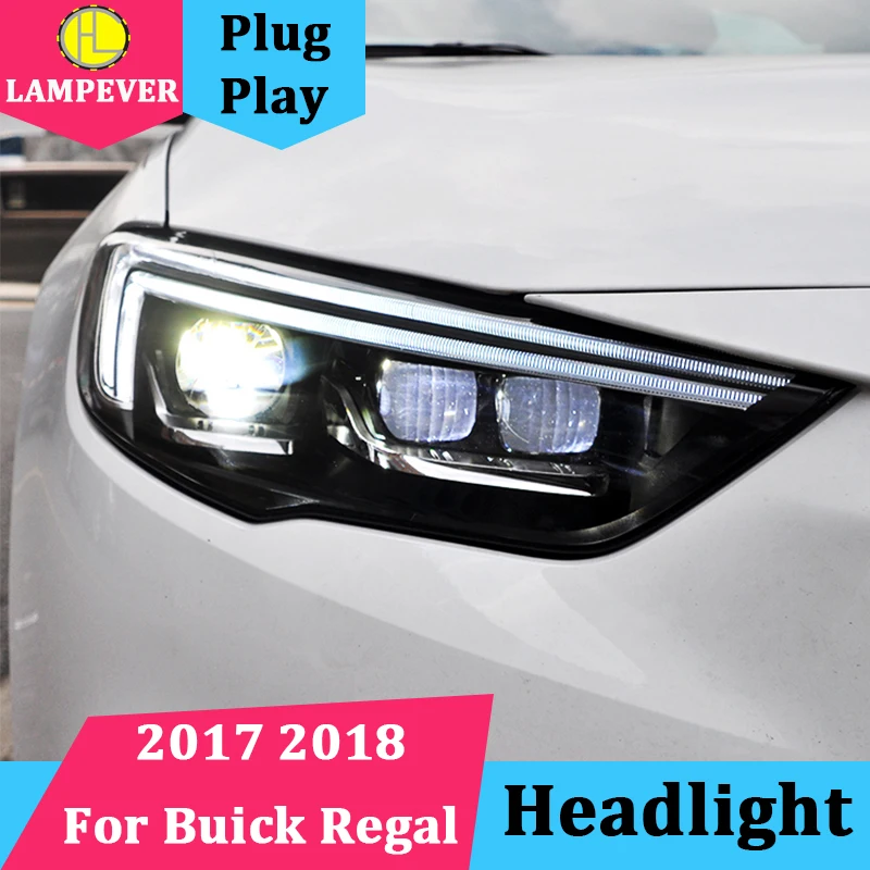 Автомобильный стильный головной светильник для Buick Regal, головной светильник s l, головной светильник, светодиодный головной светильник, дневной ходовой светильник, DRL, Би-светодиодный