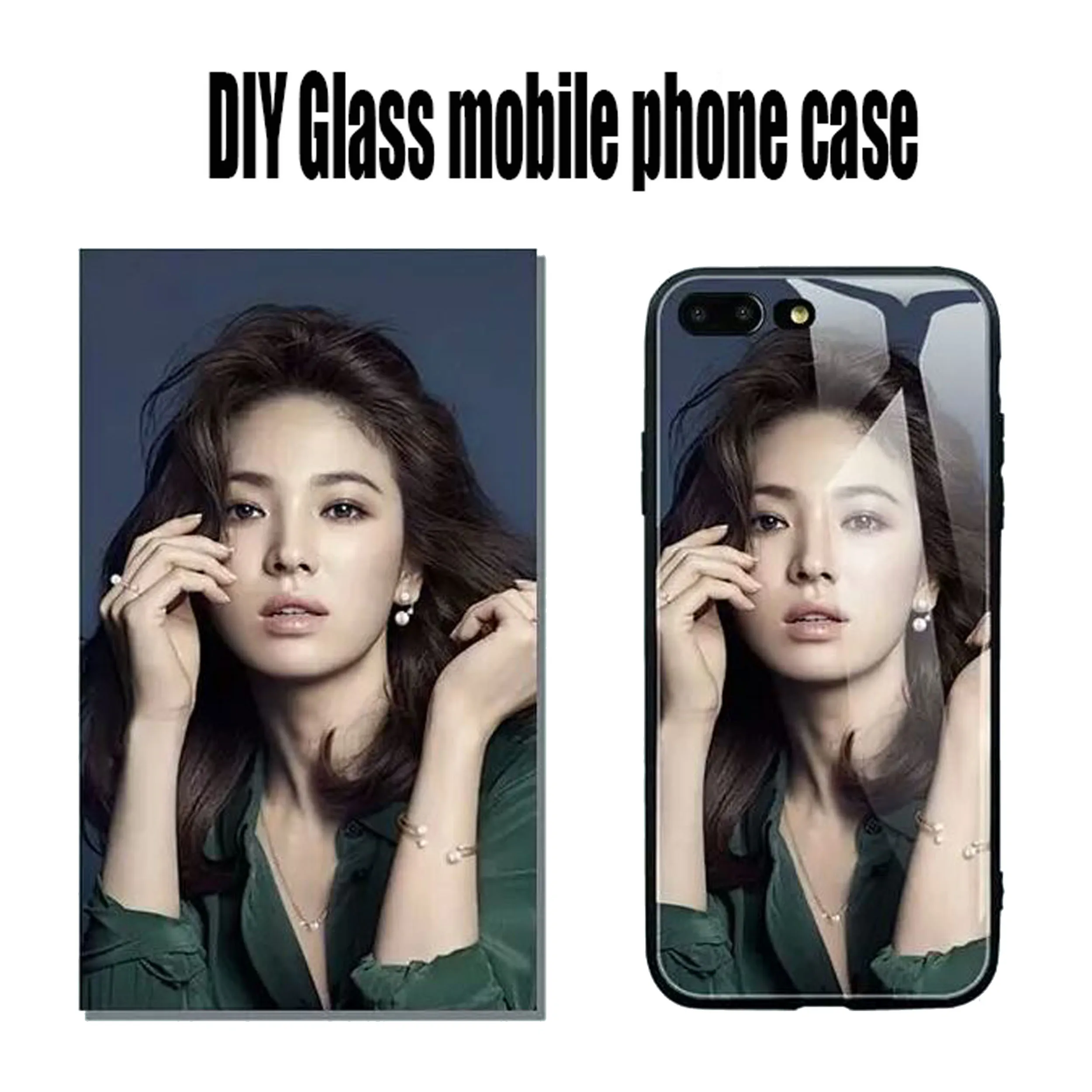 

DIY Picture Photo TPU Glass mobile phone case for iPhone 11 PRO XR 6 6S 7 8 Plus X 11
