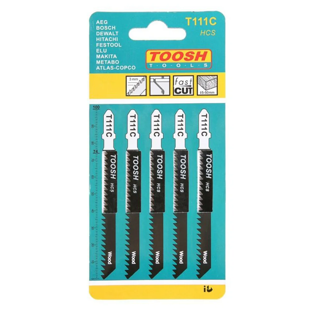 30PCS Jig Saw Blade Jigsaw Blades Set PVC Wood Plastic Assorted Blades Woodworking 144D 101D 101B 111C 119BO 101AO Saw Blade 5