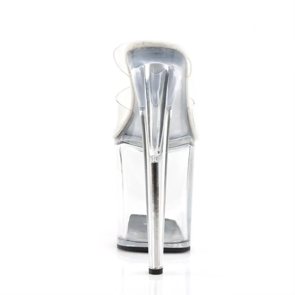 Sexy 8 inch heels.Summer 20cm slipper, crystal soles, party shoe club, pole dancing shoes
