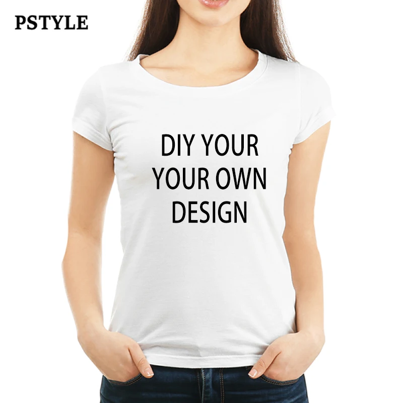 Pstyle Футболка женская на заказ футболка DIY летняя с коротким рукавом свой