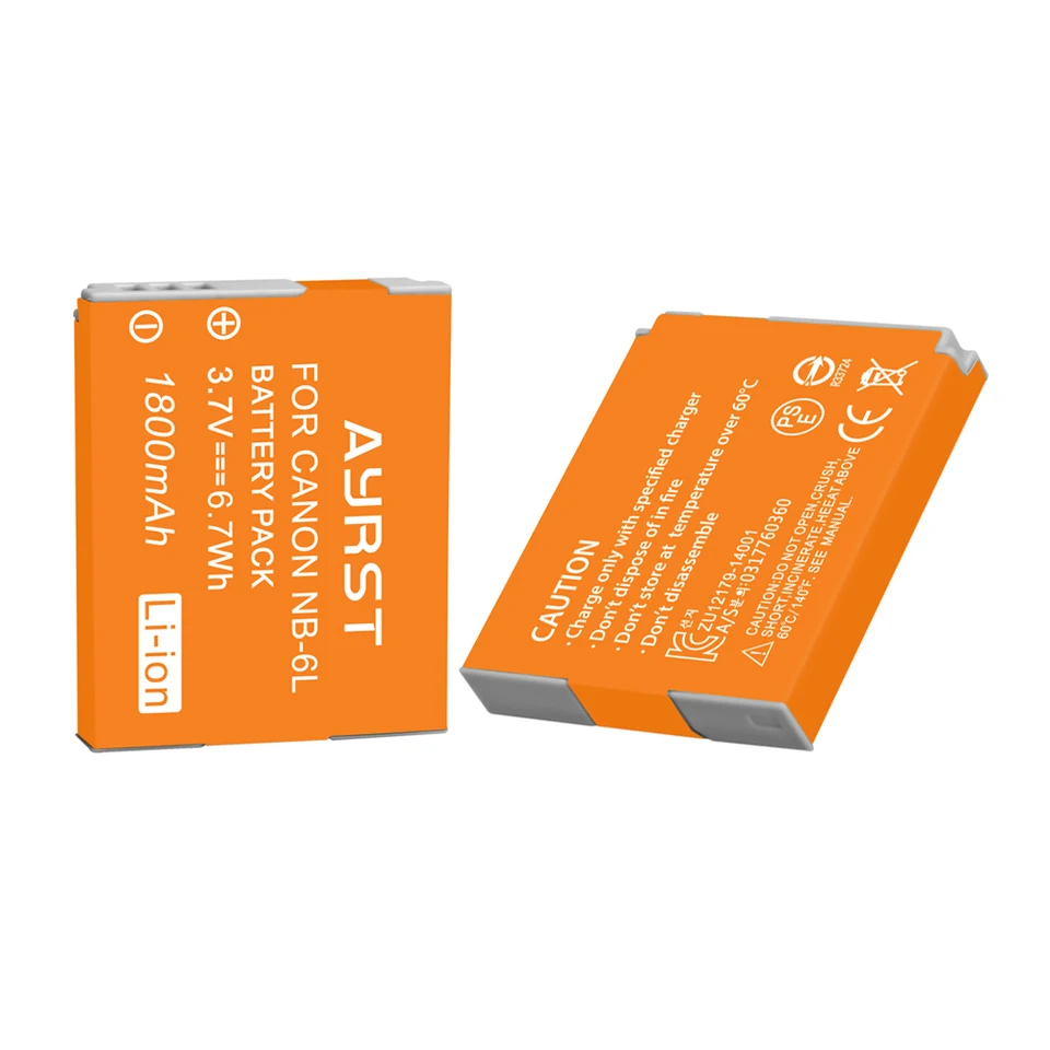 Batteria Per Canon NB-5H - Ricaricabile Ni-MH, 750mAh, 6V, Per