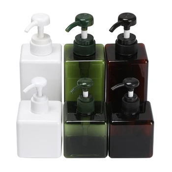 

Hot!250/450ML Portable Travel Square Shape Mousse Foaming Bottle Lotion Container Press Shower Cosmetic Hand Pump Soap Dispenser